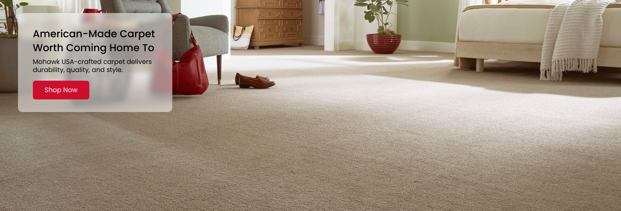 Carpet flooring made in American by Mohawk