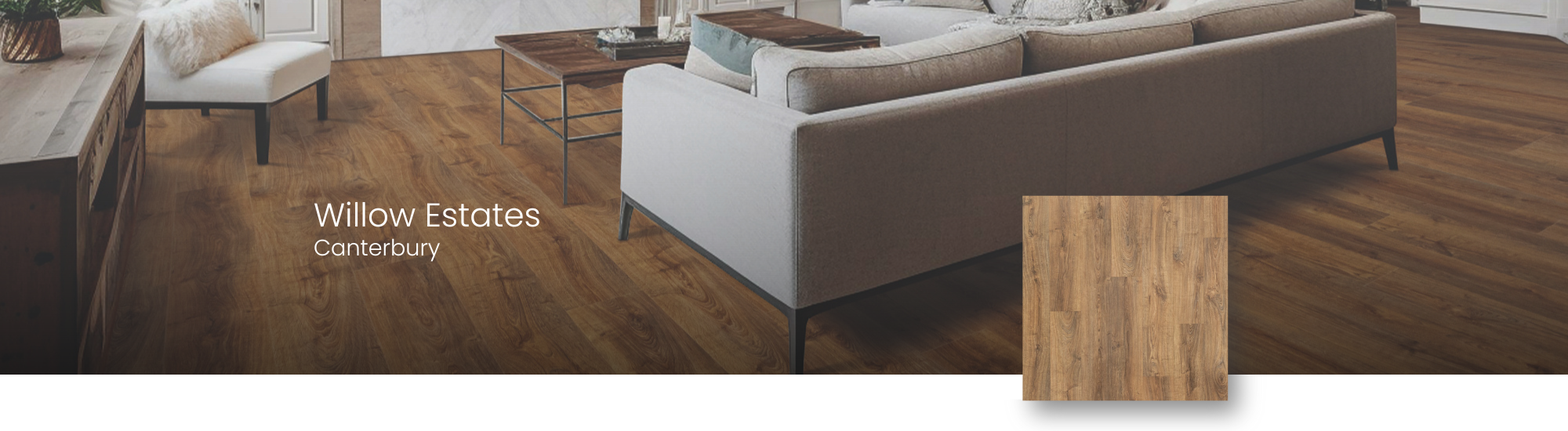 Luxury Vinyl LuxeCraft Flooring by Karastan in a stylish living room