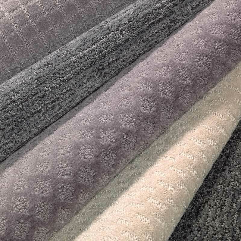 group of carpet rolls